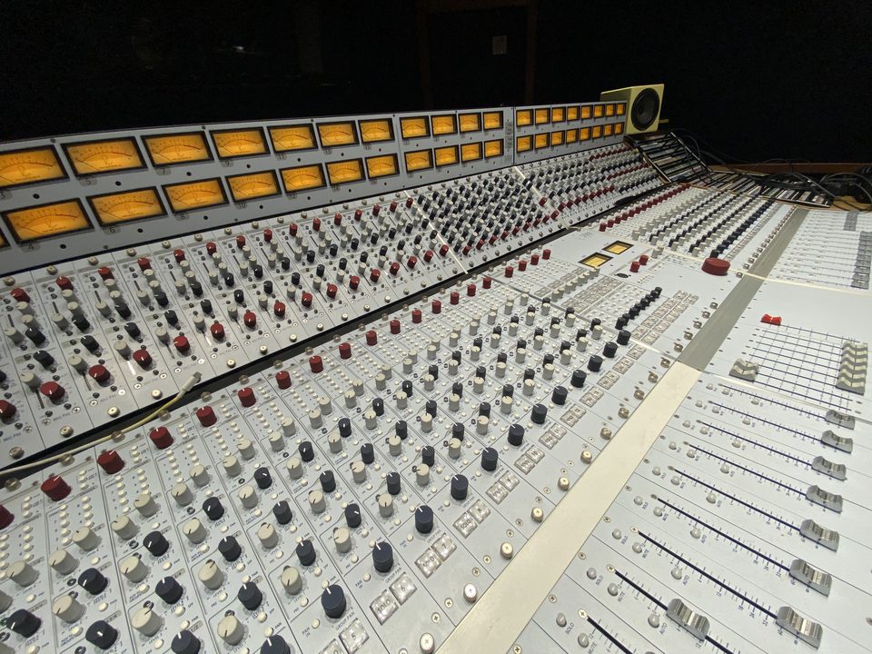 The console used for vinyl mastering at Major Mixing