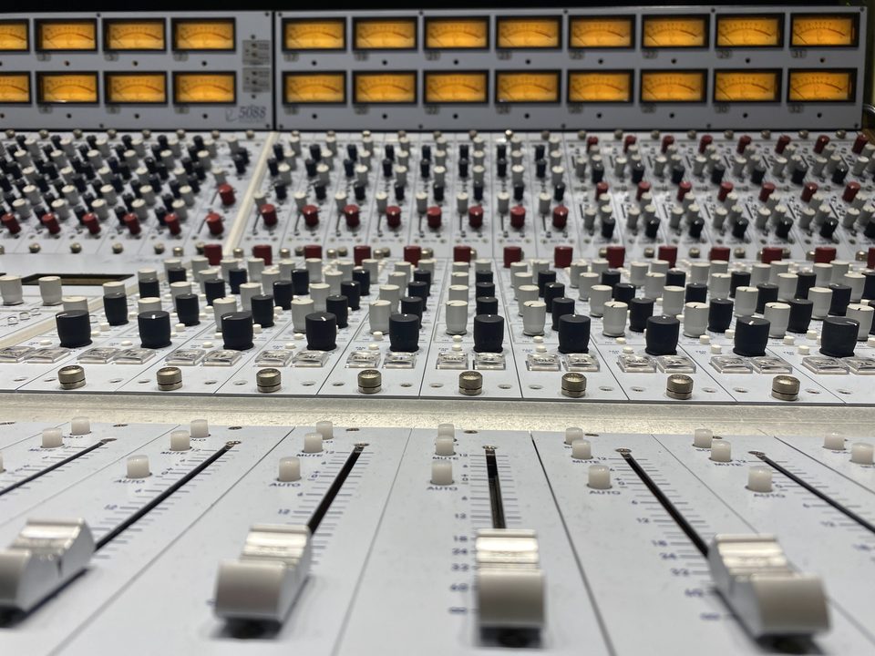 Channel strip used when cutting a vinyl master at Major Mixing